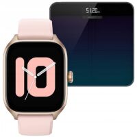 Smartwatch Amazfit GTS 4 Różowy + Waga Smart Scale