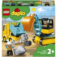 Klocki LEGO DUPLO Ciężarówka i koparka gąsienicowa 10931