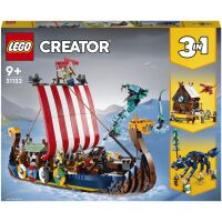 Klocki LEGO Creator 3w1 Statek wikingów i wąż z Midgardu 31132
