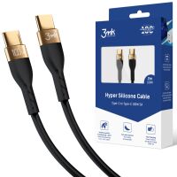 Kabel USB 3mk USB-C to C 100W Hyper Silicone Czarny