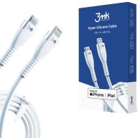 Kabel USB 3mk Typ-C to Lightning 20W Hyper Silicone Biały