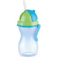 Butelka ze słomką Tescoma Bambini 300 ml zielono-niebieska