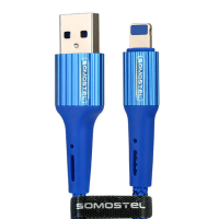 Kabel USB Iphone Somostel SMS-BW06 Niebieski