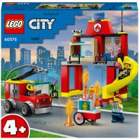 Klocki LEGO City Fire Remiza strażacka i wóz strażacki 60375