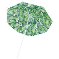 Parasol ogrodowy Springos BU0016 160 cm Zielono-biały liście
